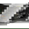 Mexen Kioto-R ścianka prysznicowa zaokrąglona Walk-in 160 x 200 cm, transparent 8 mm, złota - 800-160-101-50-06