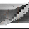 Mexen Kioto-R ścianka prysznicowa zaokrąglona Walk-in 160 x 200 cm, transparent 8 mm, różowe złoto - 800-160-101-60-06