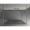 Mexen Kioto ścianka prysznicowa wolnostojąca 100 x 200 cm, prążki 8 mm, złota - 800-100-002-50-09