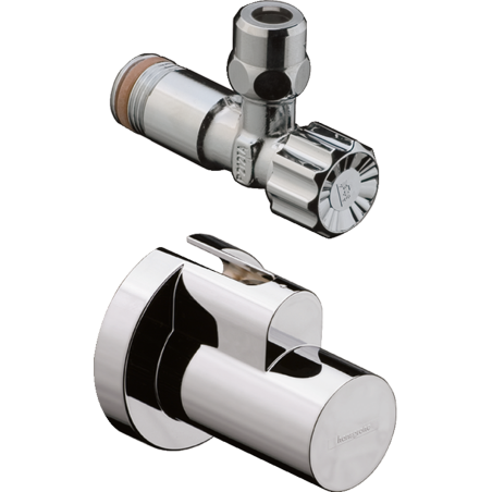 Hansgrohe zawór kątowy z osłoną, chrom - 13954000