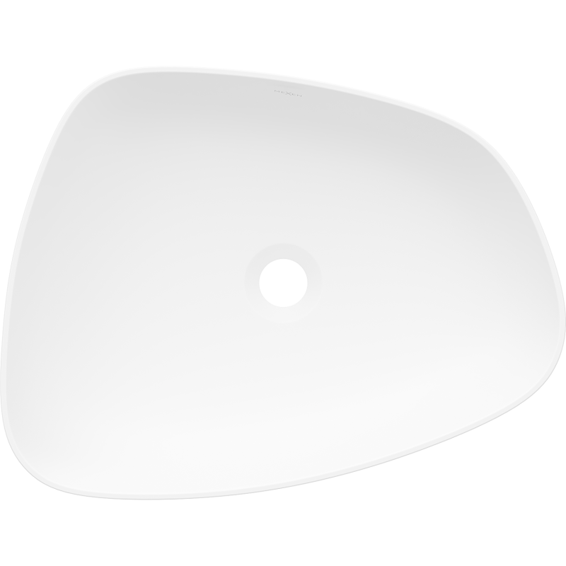 Mexen Ono umywalka nablatowa z konglomeratu 51 x 39 cm, biała - 23045101
