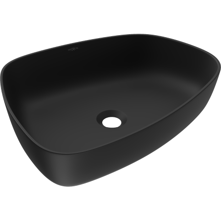 Mexen Ono umywalka nablatowa z konglomeratu 51 x 39 cm, czarna - 23045171