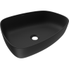 Mexen Ono umywalka nablatowa z konglomeratu 51 x 39 cm, czarna - 23045171