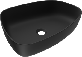 Mexen Ono umywalka nablatowa z konglomeratu 51 x 39 cm, czarna - 23045171