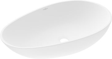 Mexen Nora umywalka nablatowa z konglomeratu 60 x 36 cm, biała - 23056001