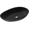 Mexen Nora umywalka nablatowa z konglomeratu 60 x 36 cm, czarna - 23056071