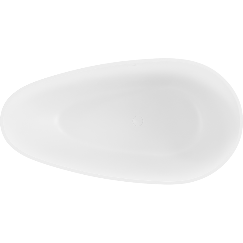 Mexen Palermo wanna wolnostojąca z konglomeratu 150 x 78 cm, biała mat - 57211507800