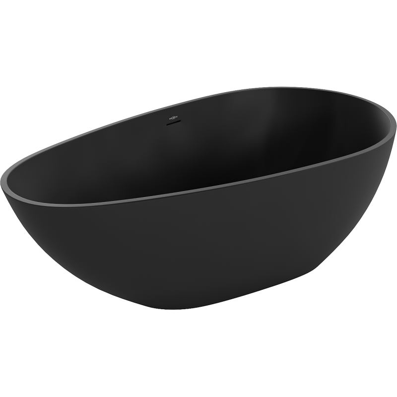 Mexen Palermo wanna wolnostojąca z konglomeratu 150 x 78 cm, czarna mat - 57211507870