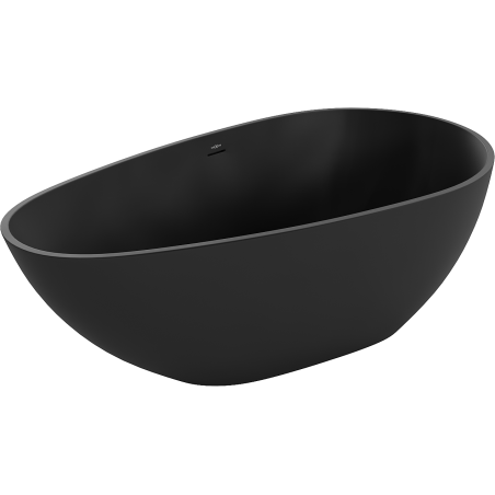 Mexen Palermo wanna wolnostojąca z konglomeratu 150 x 78 cm, czarna mat - 57211507870