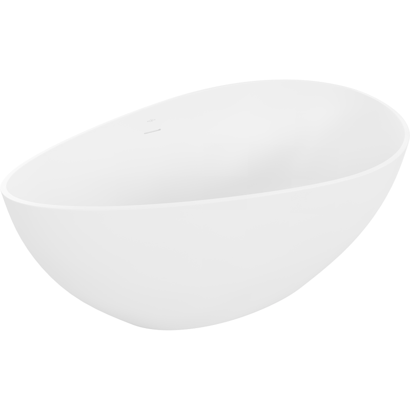 Mexen Parma wanna wolnostojąca z konglomeratu 160 x 95 cm, biała mat - 57231609500