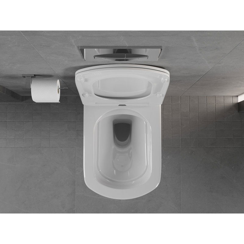 Mexen Vito miska wc Rimless z deską wolnoopadającą slim, duroplast, biała połysk - 30174000
