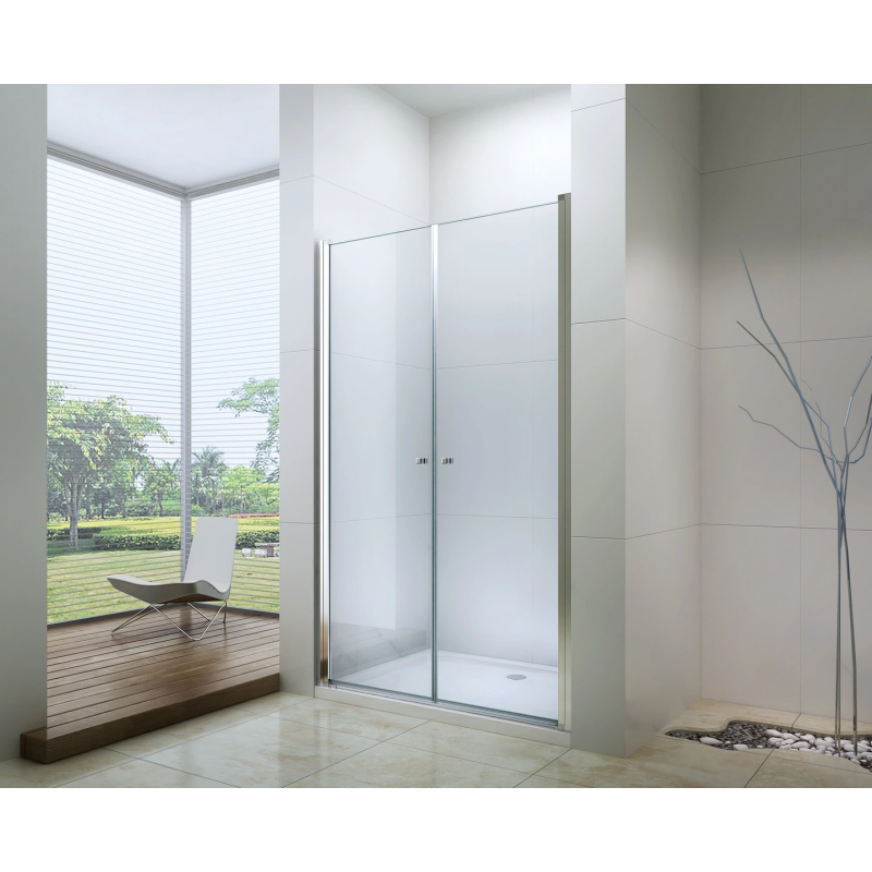 Mexen Texas drzwi prysznicowe uchylne 80 cm, transparent, chrom - 880-080-000-01-00