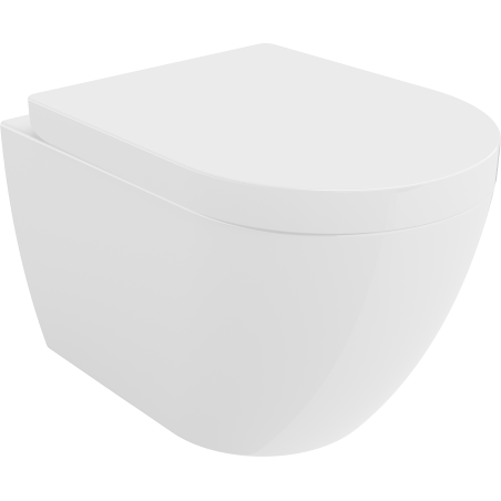 Mexen Lena miska wc Rimless z deską wolnoopadającą twarda, biała połysk - 30298000