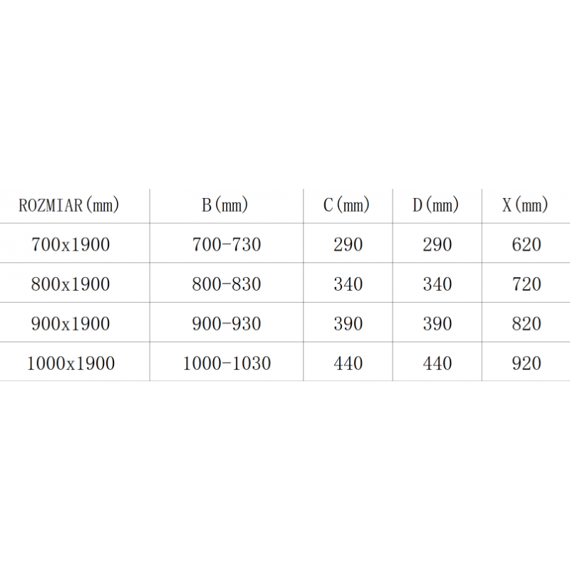 Mexen Texas drzwi prysznicowe uchylne 100 cm, transparent, chrom - 880-100-000-01-00