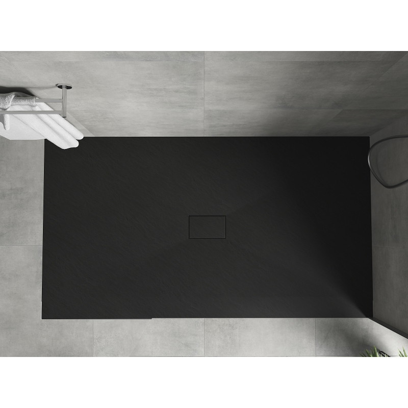 Mexen Hugo brodzik prostokątny SMC 180 x 100 cm, czarny - 42701018
