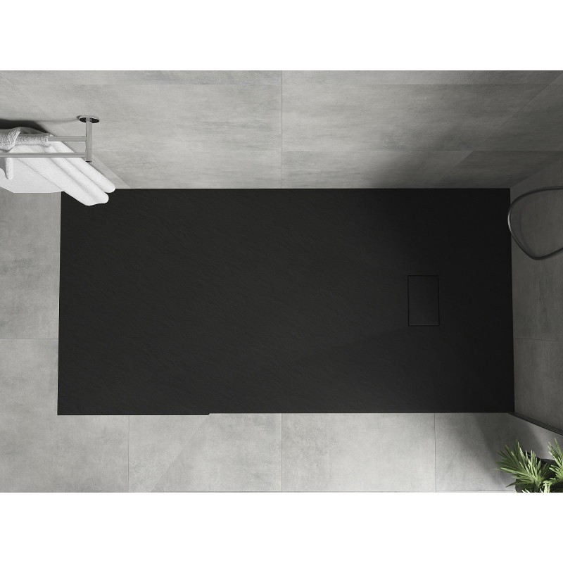 Mexen Hugo brodzik prostokątny SMC 170 x 90 cm, czarny - 42709017