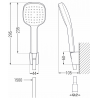 Mexen R-33 zestaw prysznicowy punktowy, chrom - 785335052-00