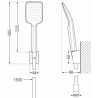 Mexen R-62 zestaw prysznicowy punktowy, gun gray szczotkowany - 785625052-66