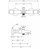 Mexen Nox termostatyczna bateria wannowa, chrom - 77350-00