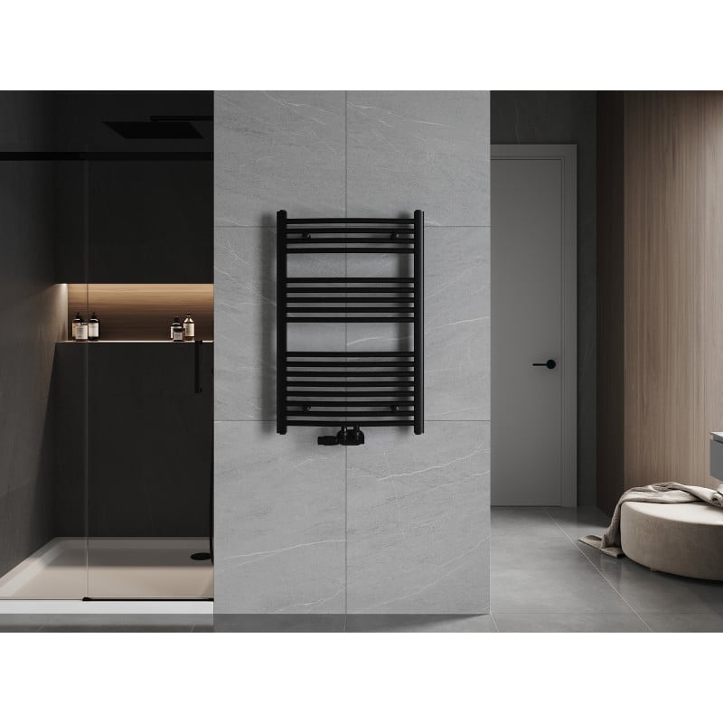Mexen Ares grzejnik łazienkowy 900 x 600 mm, 433 W, czarny - W102-0900-600-00-70