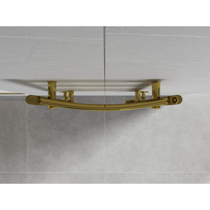 Mexen Ares grzejnik łazienkowy 1200 x 500 mm, 420 W, złoty - W102-1200-500-00-50