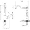 Mexen Pablo zlewozmywak granitowy 1-komorowy z ociekaczem i baterią kuchenną Carla, biały - 6510-20-670700-20