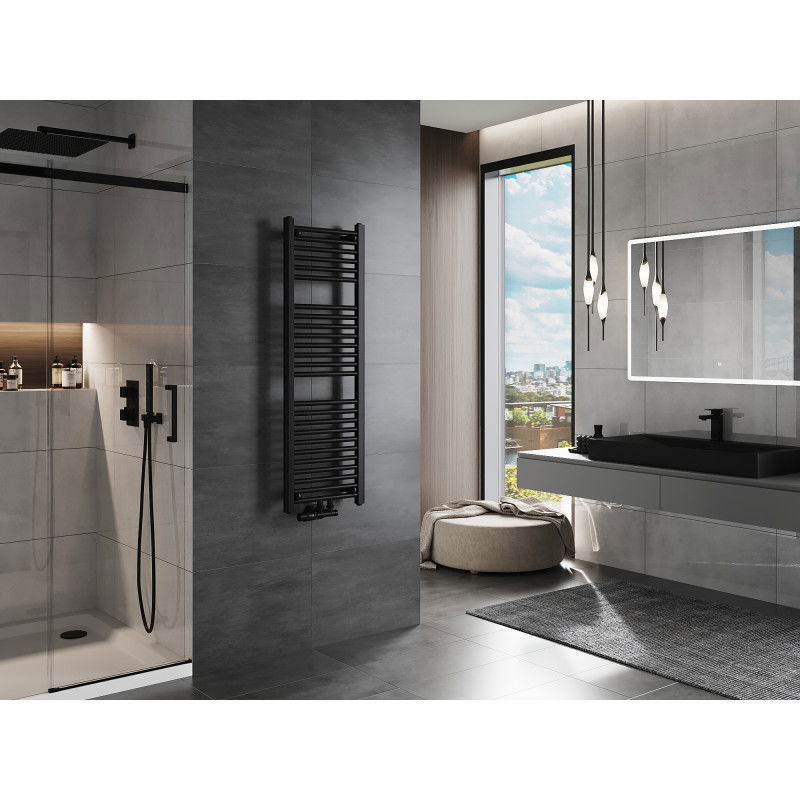 Mexen Mars grzejnik łazienkowy 1200 x 400 mm, 439 W, czarny - W110-1200-400-00-70