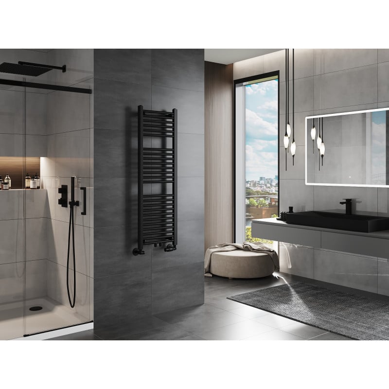 Mexen Mars grzejnik łazienkowy 1200 x 400 mm, 439 W, czarny - W110-1200-400-00-70