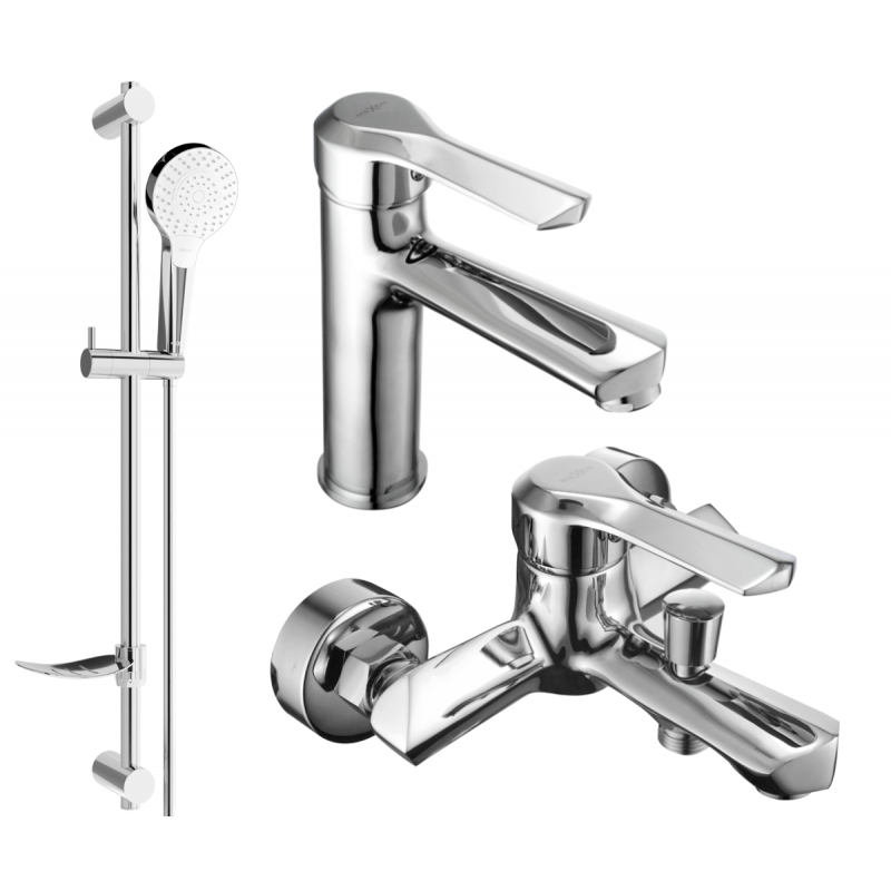 Mexen Sabre DF05 zestaw wannowy, chrom - 72103DF05-00