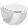 Mexen Lena miska wc Rimless z deską wolnoopadającą slim, duroplast, biała/srebrna - 30224004