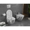 Mexen Lena miska wc Rimless z deską wolnoopadającą slim, duroplast, biała/srebrna - 30224004