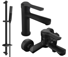 Mexen Sabre DB72 zestaw wannowy, czarny - 72103DB72-70