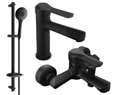 Mexen Sabre DB74 zestaw wannowy, czarny - 72103DB74-70