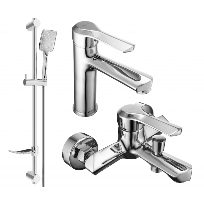 Mexen Sabre DF62 zestaw wannowy, chrom - 72103DF62-00