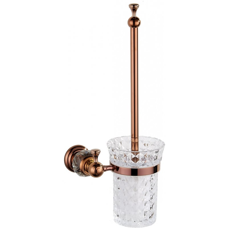 Mexen Estela szczotka toaletowa, różowe złoto - 7011550-60