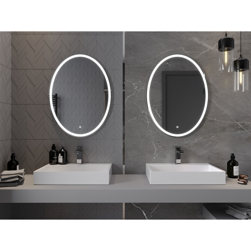 Mexen Elz lustro łazienkowe podświetlane 60 x 80 cm, LED 6000K, antypara - 9802-060-080-611-00
