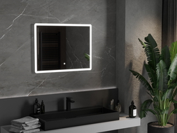 Mexen Navia lustro łazienkowe podświetlane 80 x 60 cm, LED 6000K, antypara - 9803-080-060-611-00