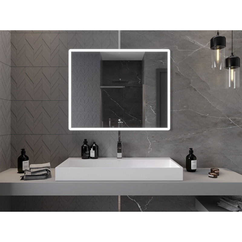 Mexen Navia lustro łazienkowe podświetlane 100 x 80 cm, LED 6000K, antypara - 9803-100-080-611-00