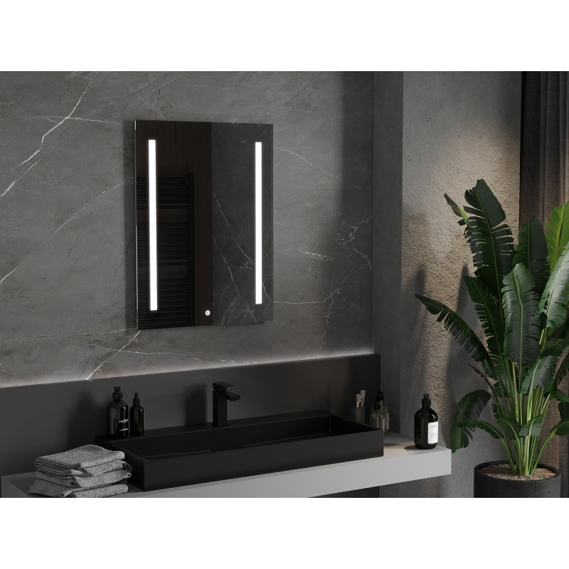 Mexen Remi lustro łazienkowe podświetlane 60 x 80 cm, LED 6000K, antypara - 9804-060-080-611-00