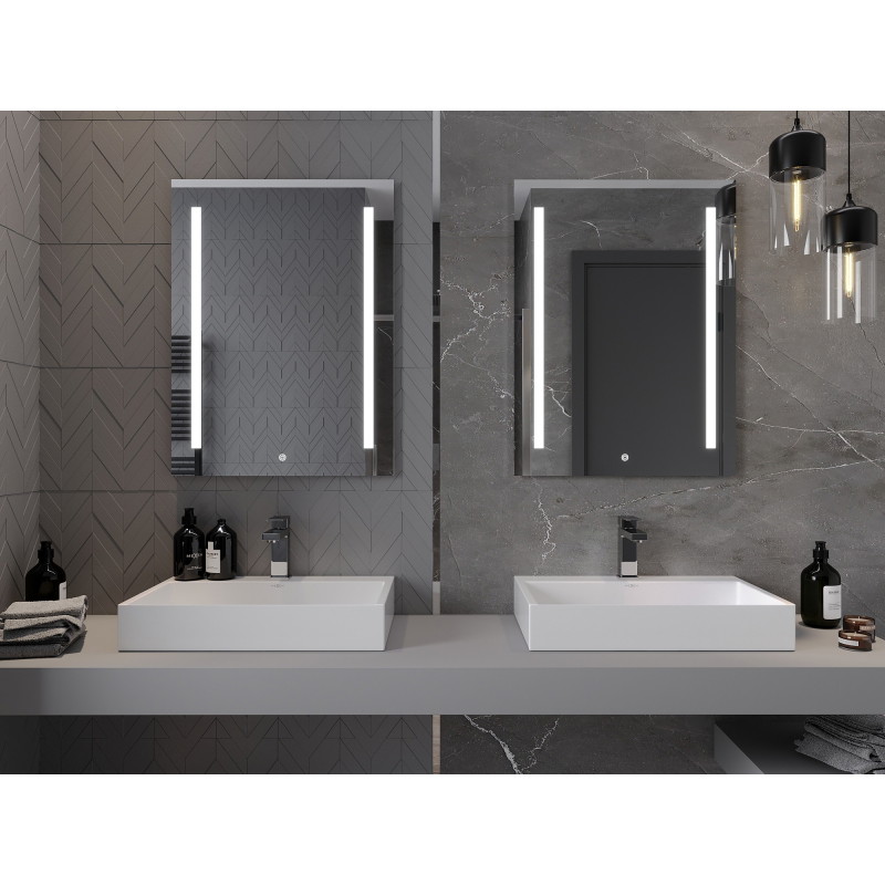 Mexen Remi lustro łazienkowe podświetlane 60 x 80 cm, LED 6000K, antypara - 9804-060-080-611-00