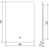 Mexen Sun lustro łazienkowe podświetlane 50 x 70 cm, LED 6000K, antypara - 9807-050-070-611-00