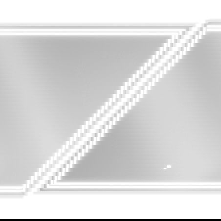 Mexen Taco lustro łazienkowe podświetlane 100 x 80 cm, LED 6000K, antypara - 9805-100-080-611-00