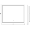 Mexen Taco lustro łazienkowe podświetlane 100 x 80 cm, LED 6000K, antypara - 9805-100-080-611-00