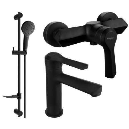 Mexen Sabre DF05 zestaw prysznicowy, czarny - 72104DF05-70