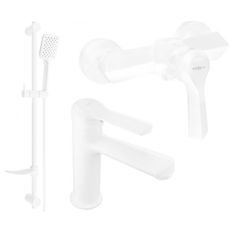 Mexen Sabre DF62 zestaw prysznicowy, biały - 72104DF62-20