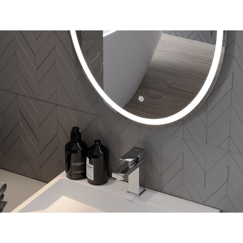 Mexen Elz lustro łazienkowe podświetlane 60 x 80 cm, LED 6000K, antypara - 9802-060-080-611-00