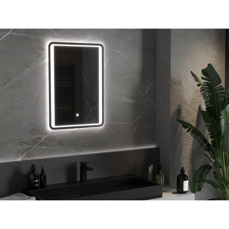 Mexen Zusa lustro łazienkowe podświetlane 50 x 70 cm, LED 6000K, antypara - 9808-050-070-611-00