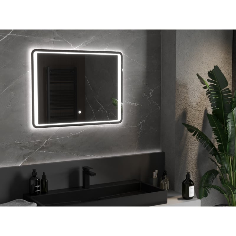 Mexen Zusa lustro łazienkowe podświetlane 80 x 60 cm, LED 6000K, antypara - 9808-080-060-611-00
