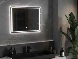 Mexen Zusa lustro łazienkowe podświetlane 80 x 60 cm, LED 6000K, antypara - 9808-080-060-611-00