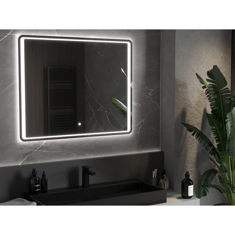 Mexen Zusa lustro łazienkowe podświetlane 100 x 80 cm, LED 6000K, antypara - 9808-100-080-611-00